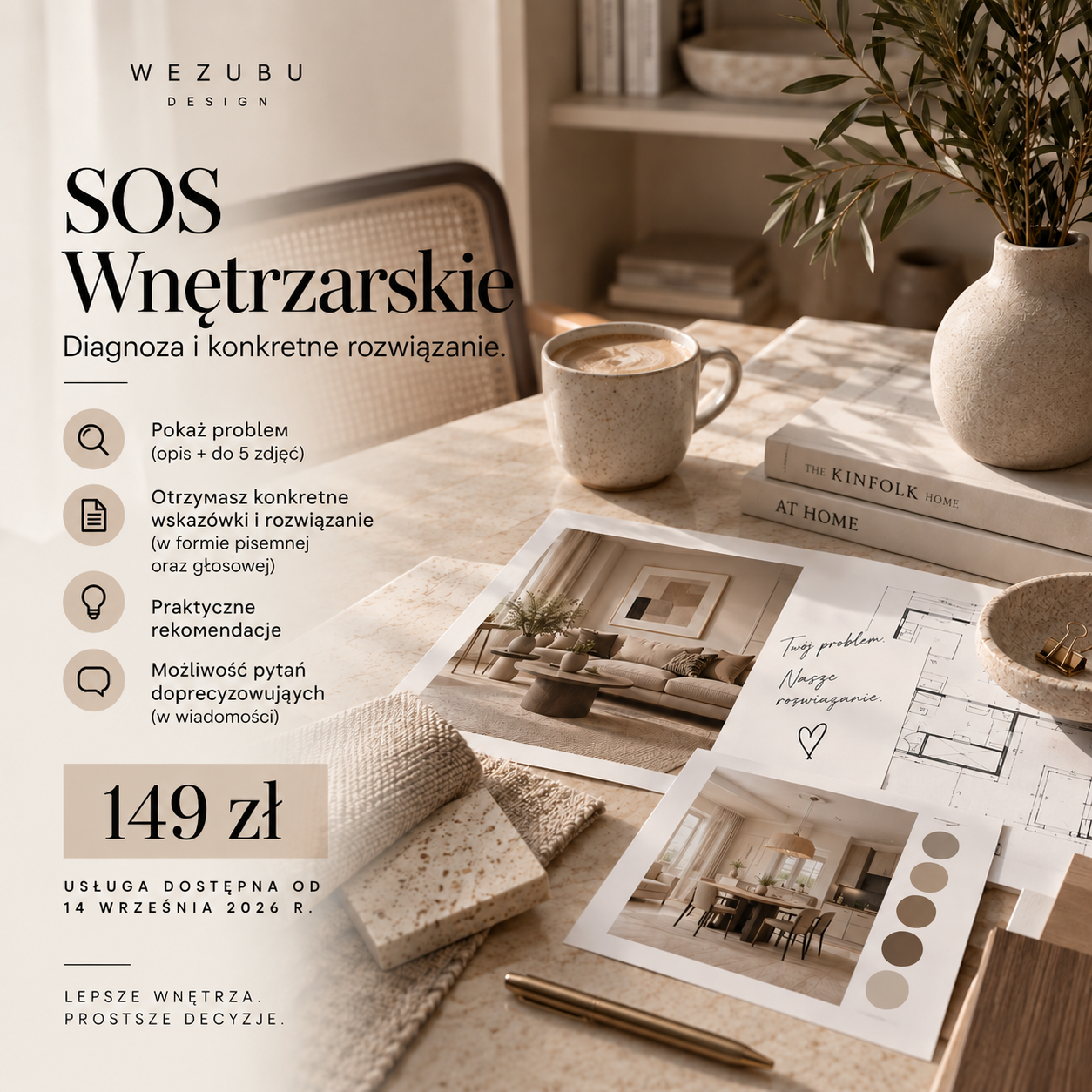 SOS Wnętrzarskie- diagnoza i konkretne rozwiązanie