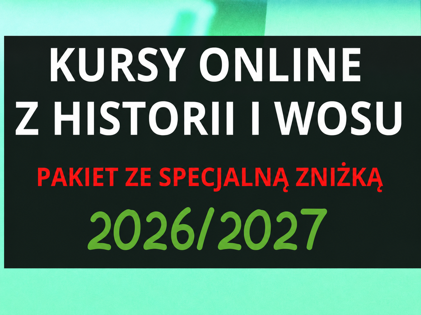 [Przedsprzedaż] Pakiet Kursy Online Historia i WOS (w pakiecie taniej o 100 zł)