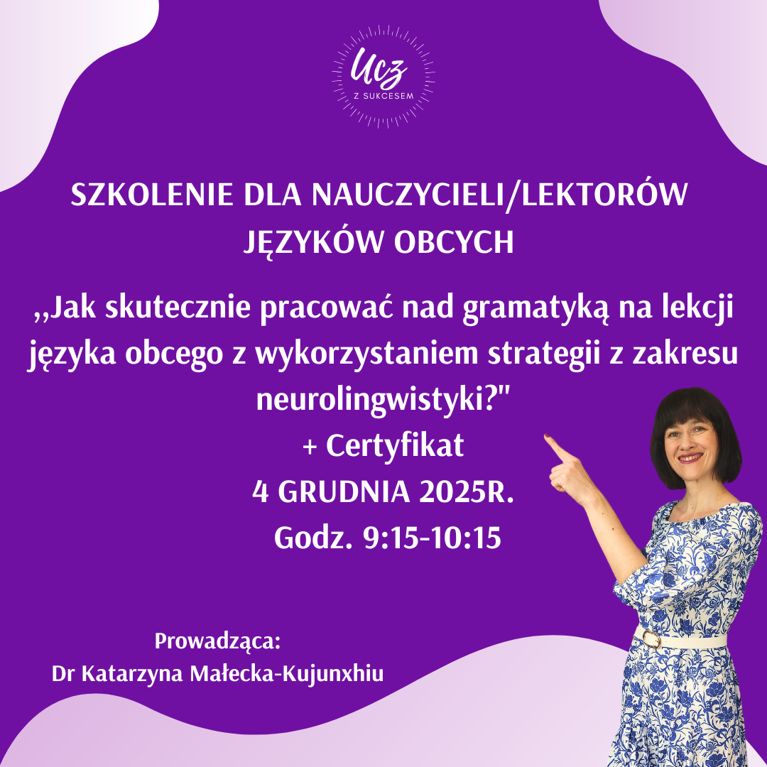 SZKOLENIE GRAMATYKA 4.12.2025R. GODZ.9:15-10:15