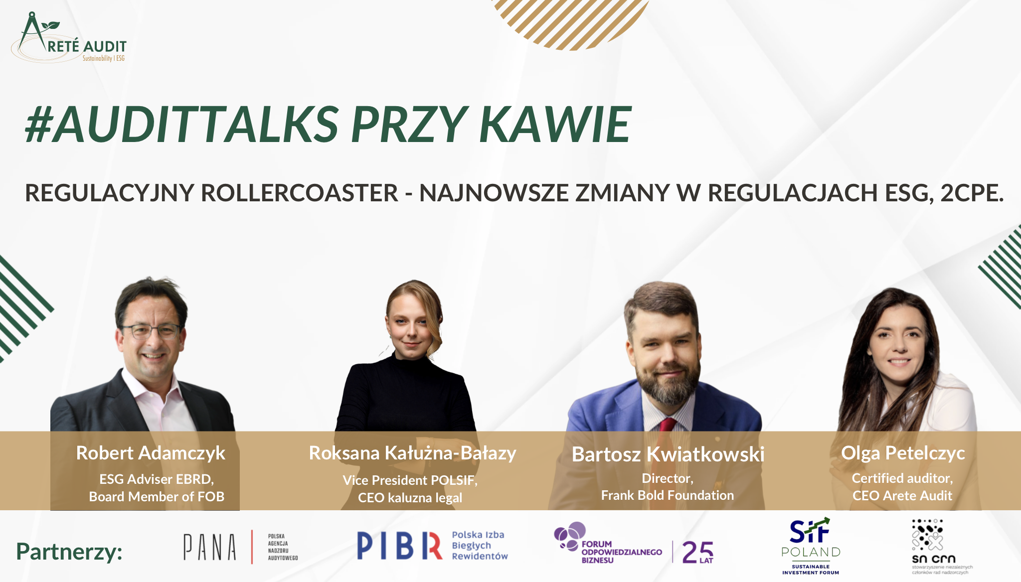 Nagrania webinarów #Audittalks, przy kawie