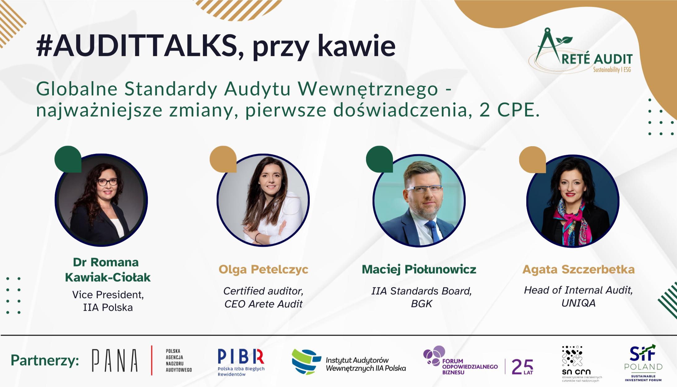 #AUDITTALKS, przy kawie: Globalne Standardy Audytu Wewnętrznego najważniejsze zmiany, pierwsze doświadczenia.