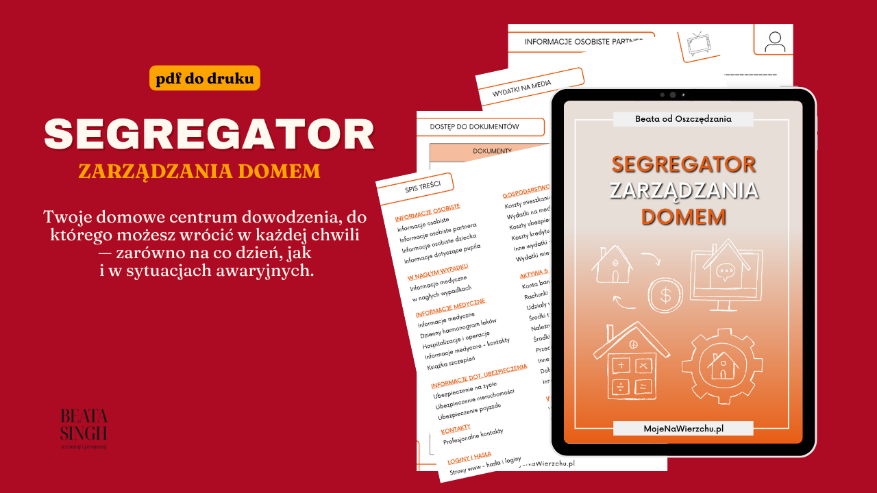 Segregator zarządzania domem