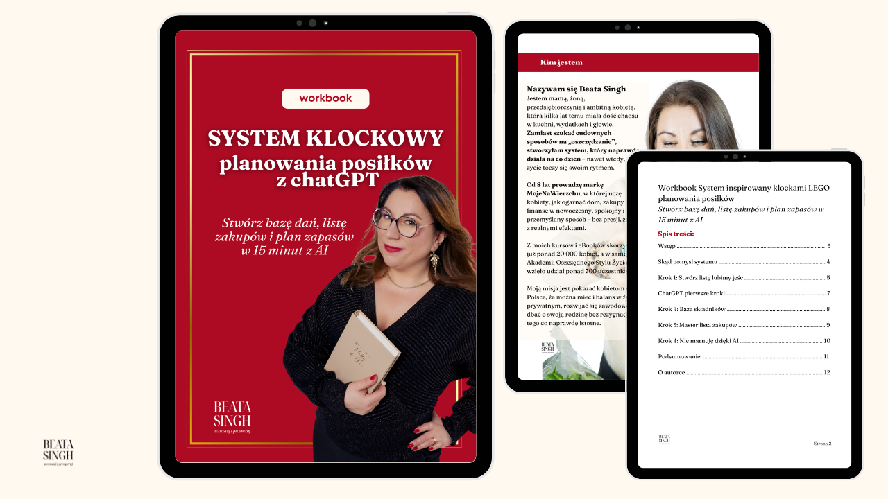 Workbook system klockowy planowania posiłków