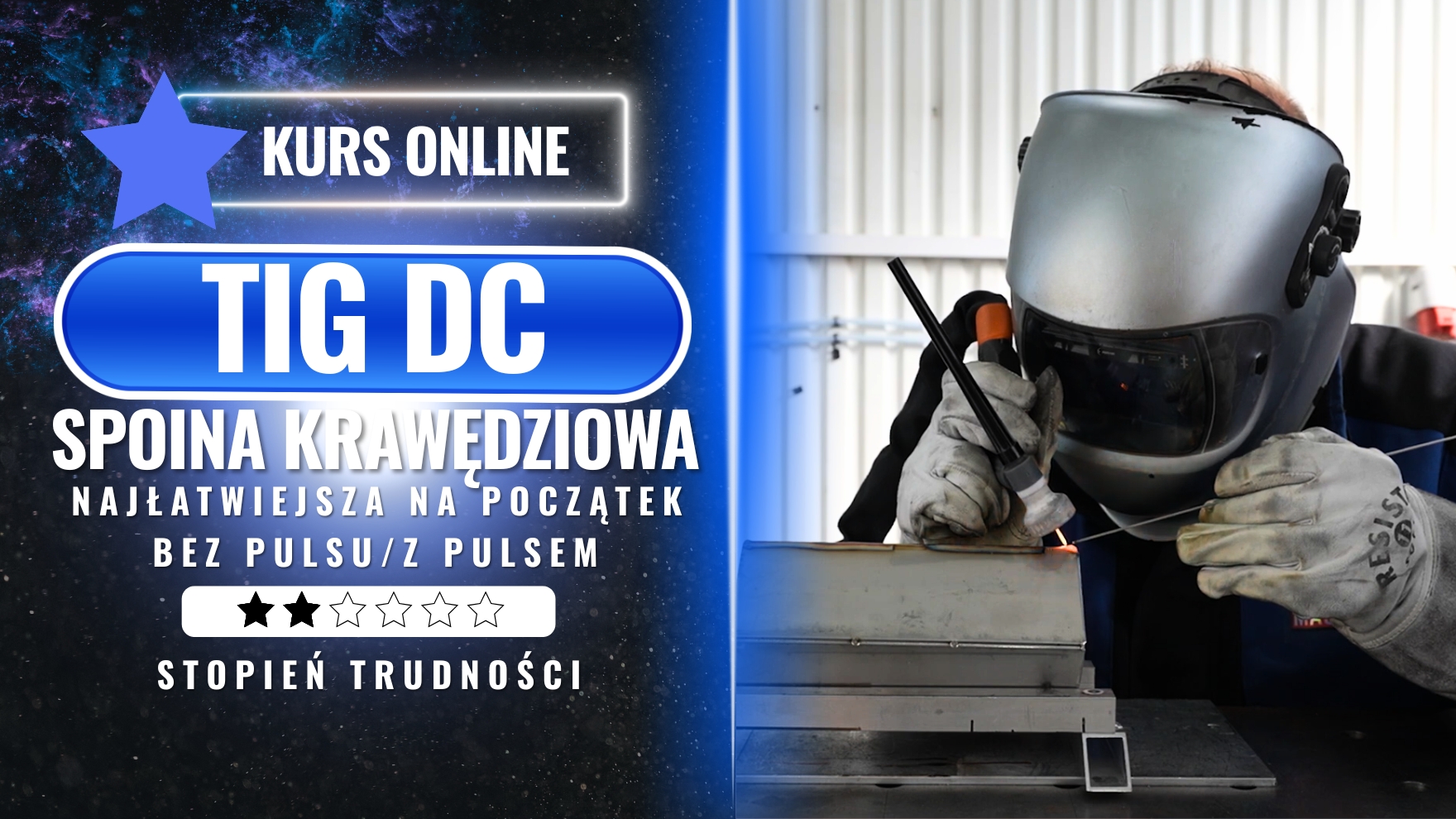 TIG DC spoina krawędziowa - Najłatwiejsza na początek. (Bez PULSU/Z PULSEM)