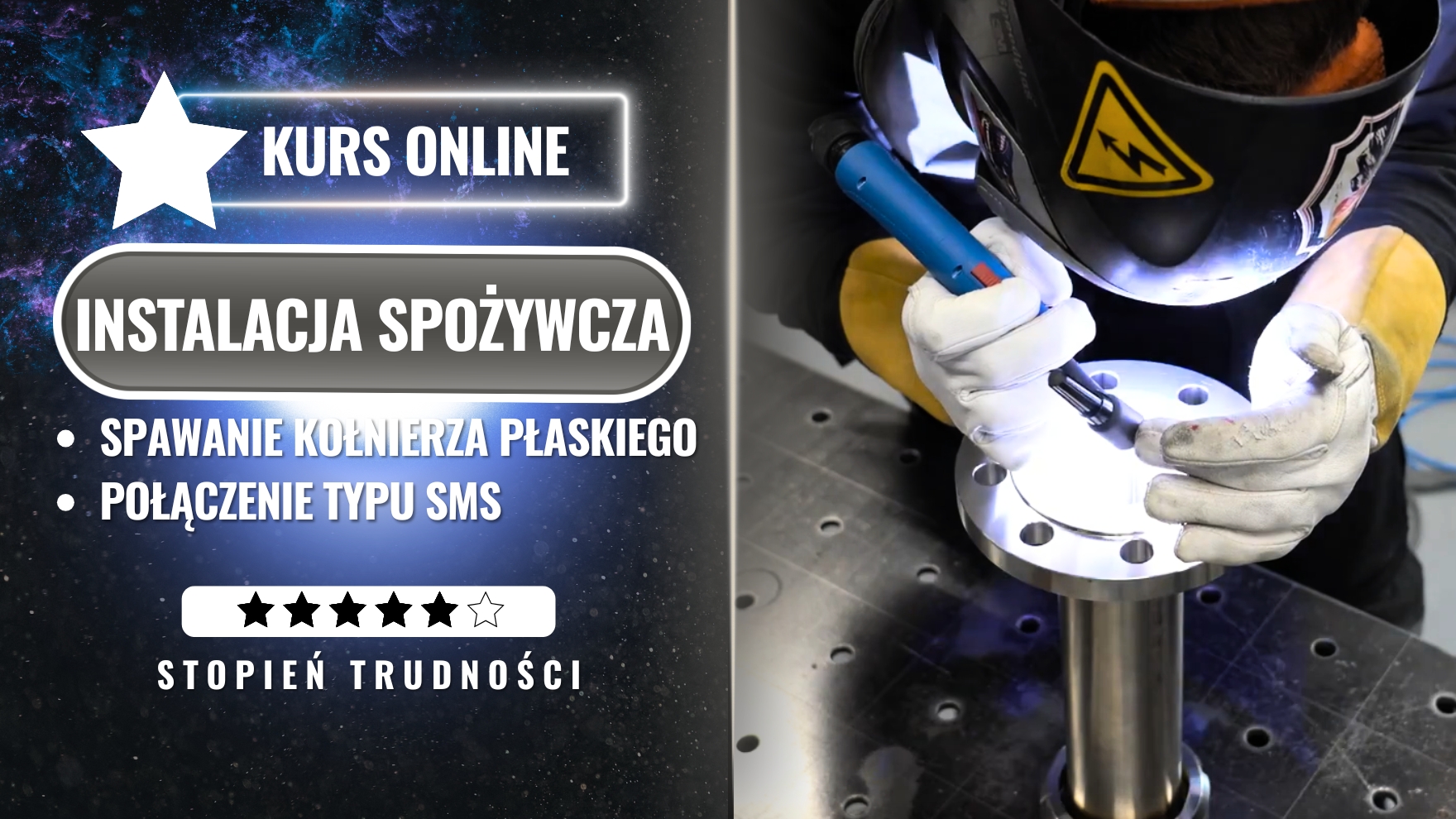 Spawanie KOŁNIERZA PŁASKIEGO i połączenia typu SMS