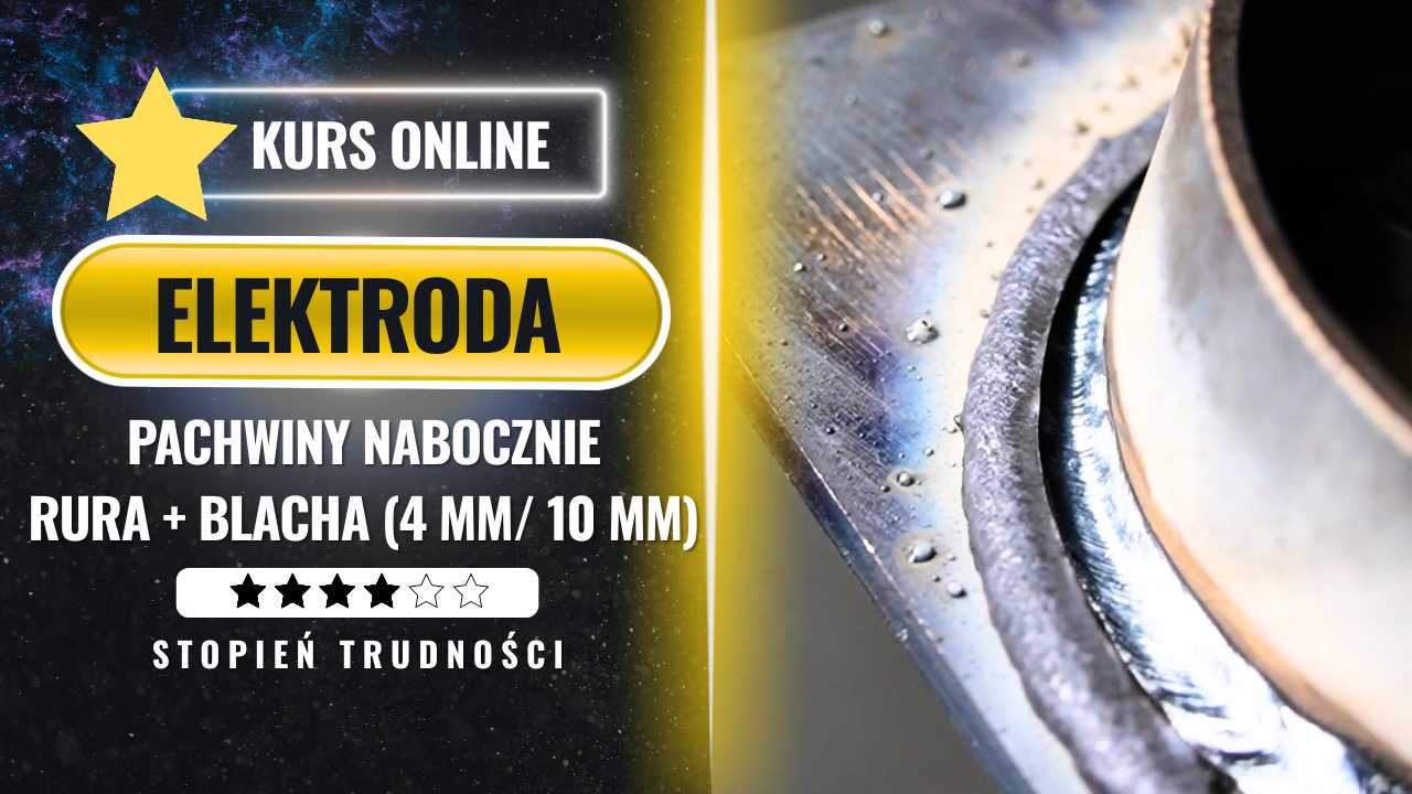 Spawaj elektrodą MMA - rura i blacha pachwiny nabocznie