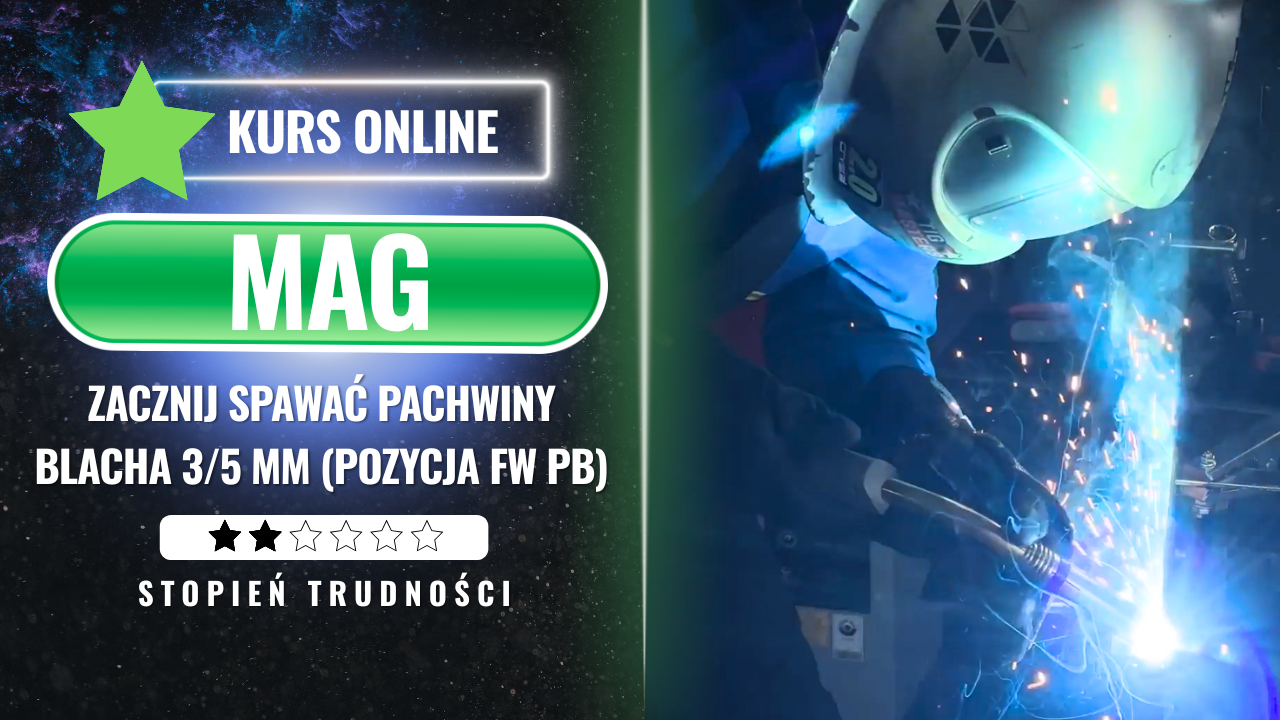 Zacznij spawać pachwiny. Blacha 3/5 mm (Pozycja FW PB)