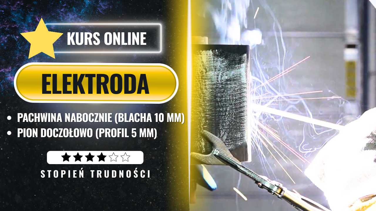 Spawaj elektrodą MMA - pachwina nabocznie i pion doczołowo