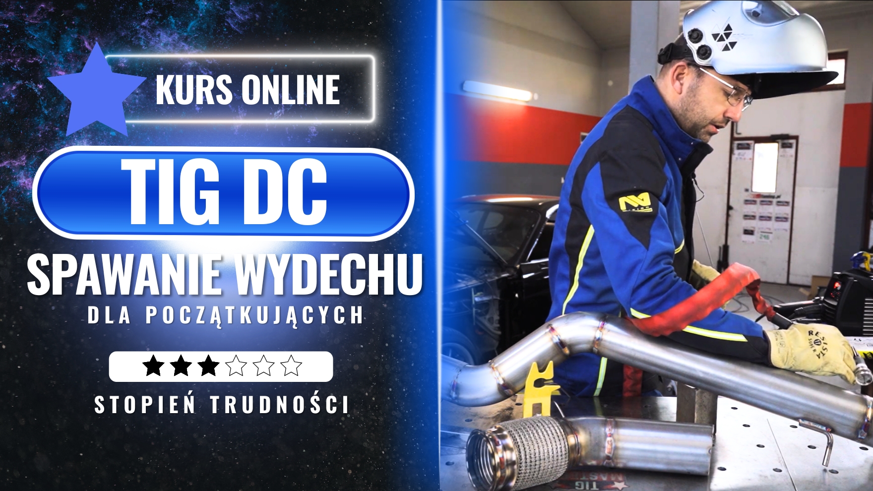 TIG DC - Spawanie wydechu dla początkujących.
