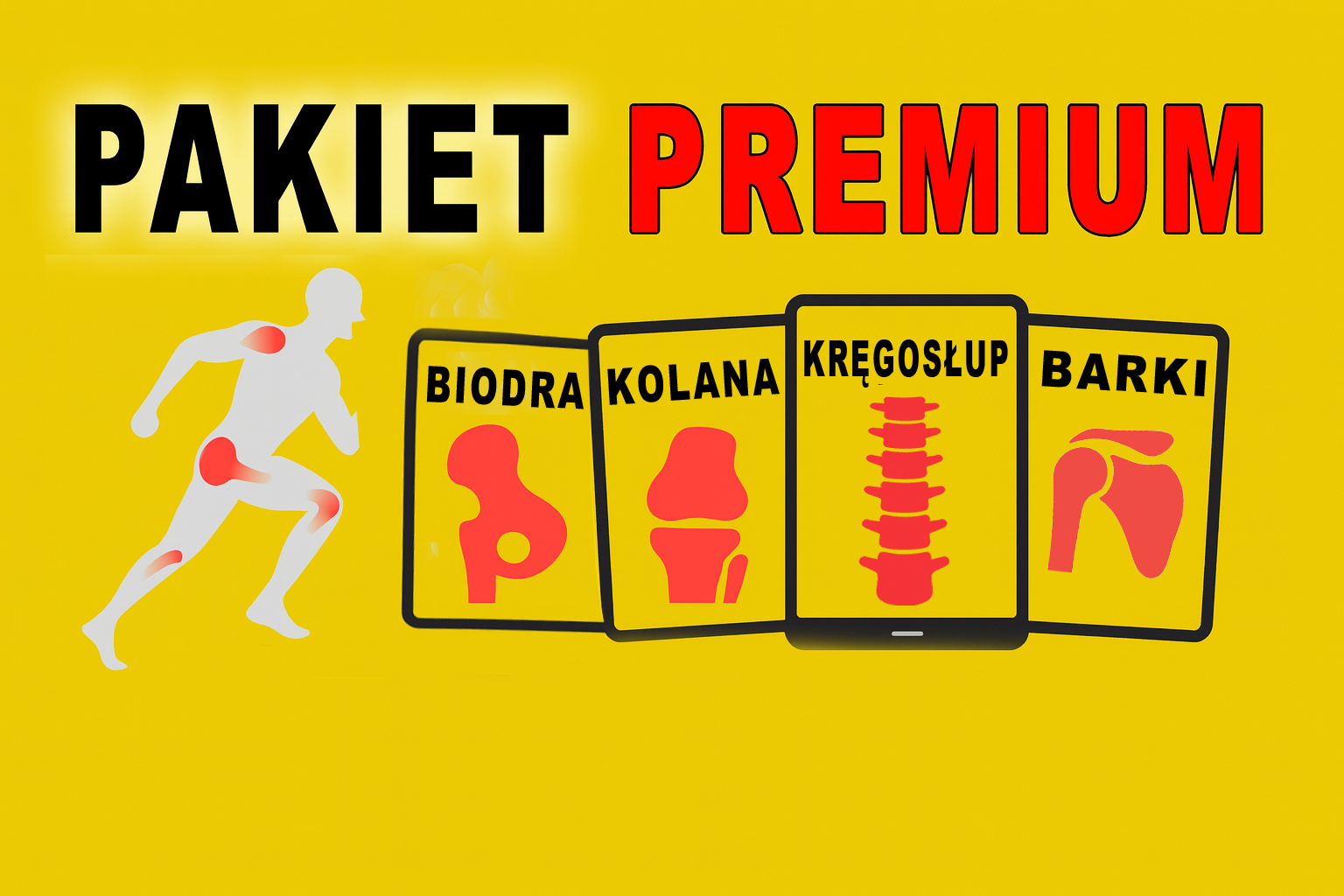 Pakiet Premium biodra+kolana+kręgosłup+barki