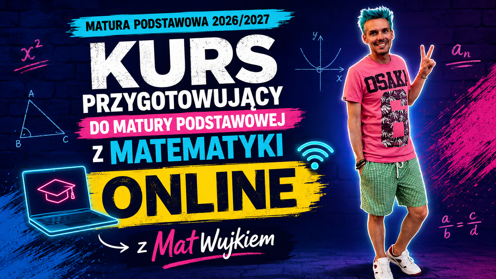 Kurs przygotowujący do Matury podstawowej z matematyki w roku szkolnym 2026/2027 - zajęcia online