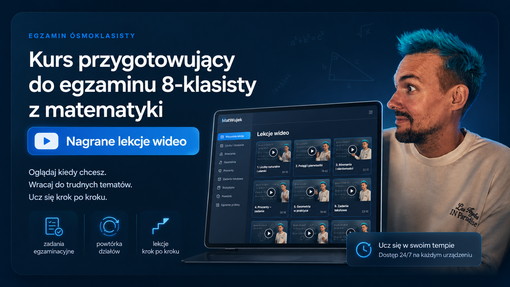 Kurs Egzamin 8 klasisty MatWujek