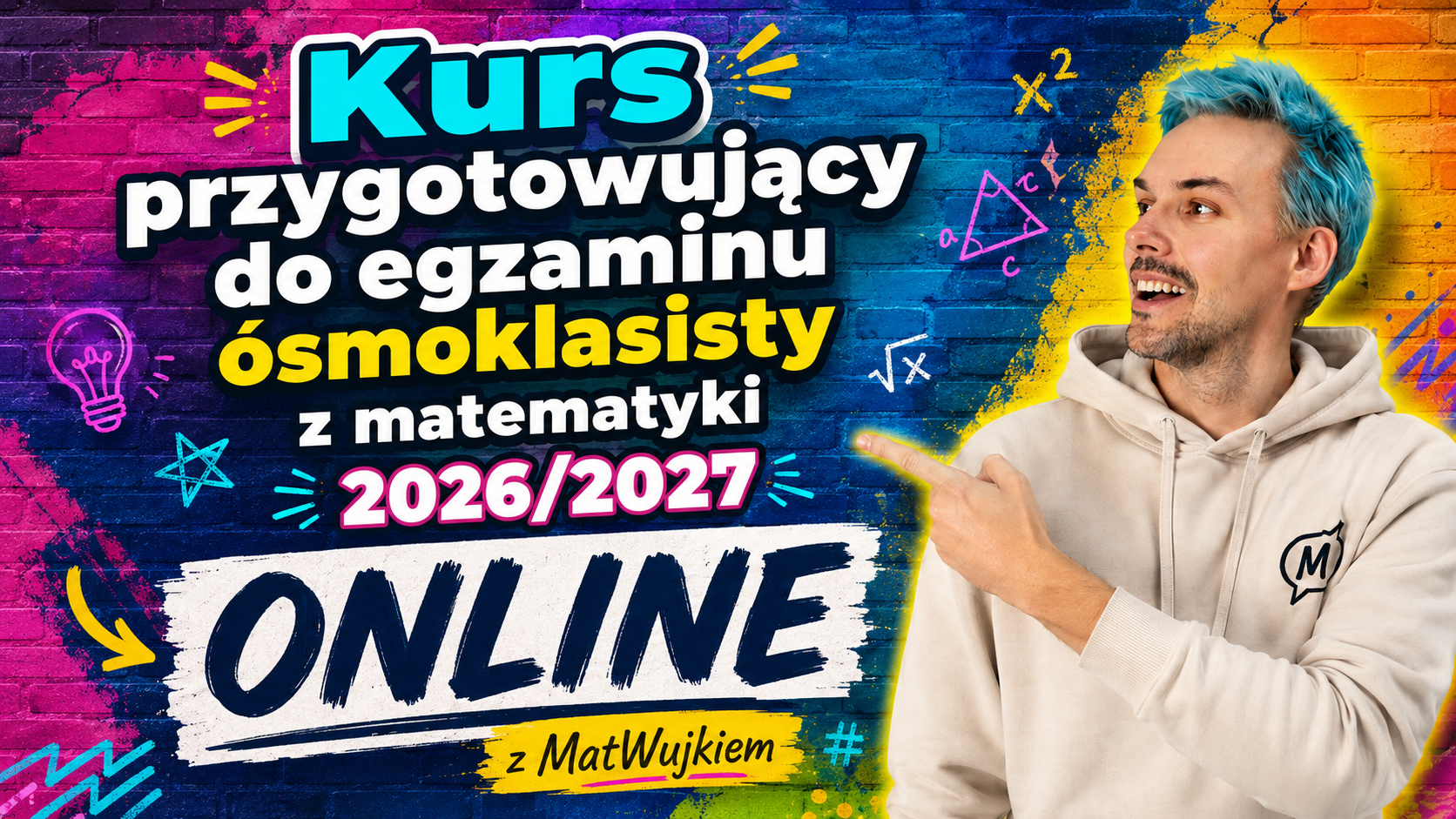 Kurs przygotowujący do egzaminu ósmoklasisty w roku szkolnym 2026/2027 - zajęcia online