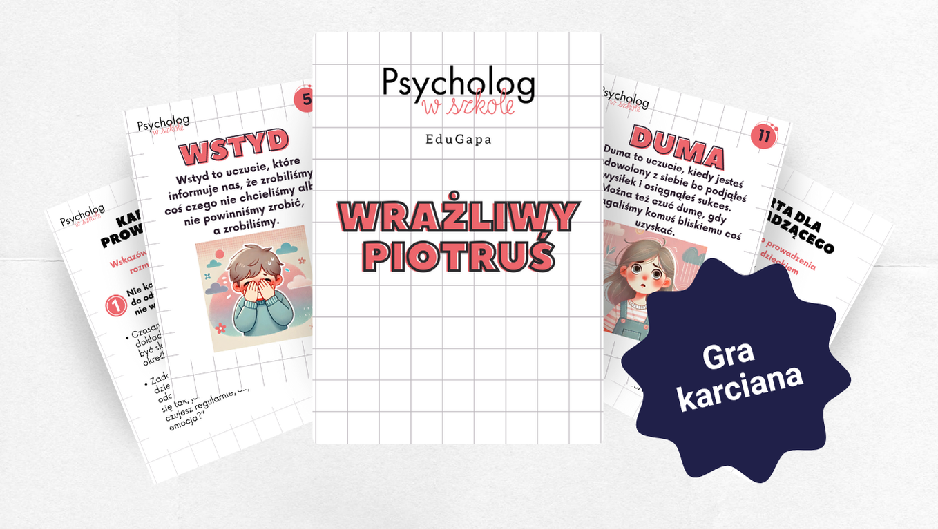 Wrażliwy Piotruś - karty do gry PDF