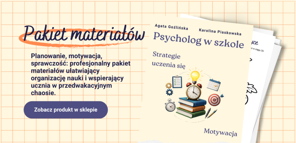 strategie uczenia się i motywacja pakiet materiałów psycholog w szkole