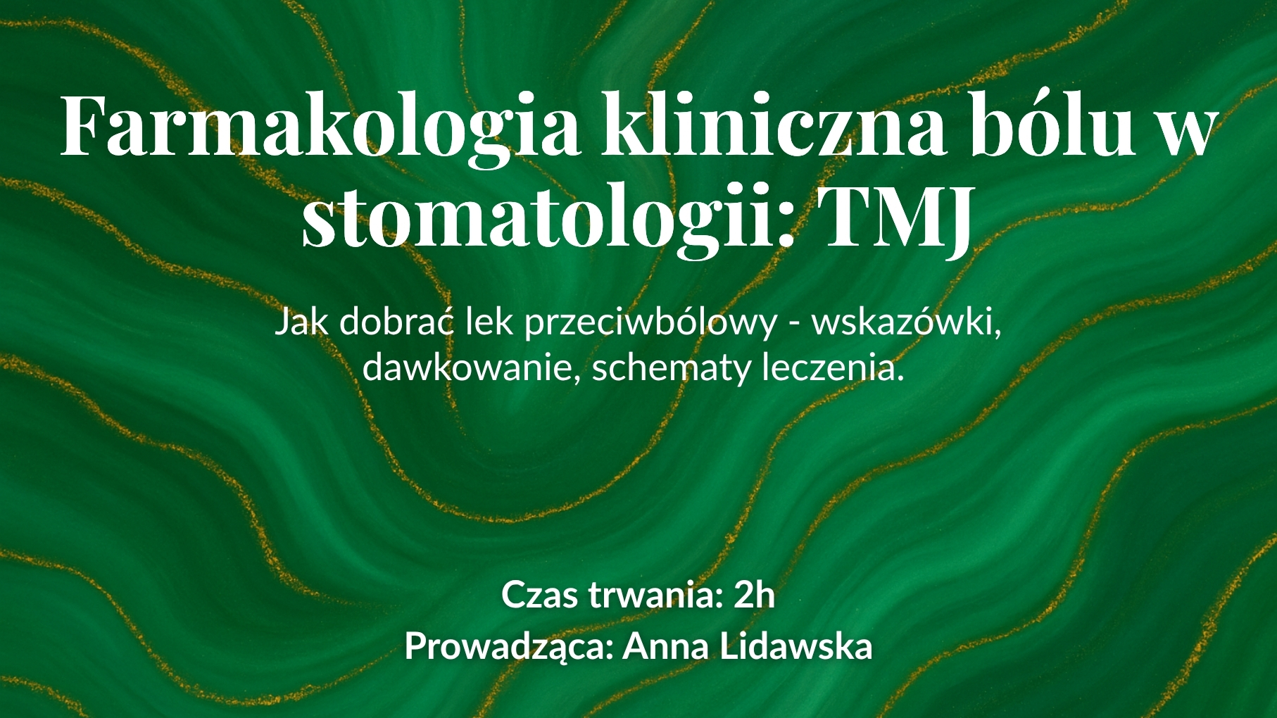 Farmakologia kliniczna bólu w stomatologii: choroby stawu skroniowo-żuchwowego