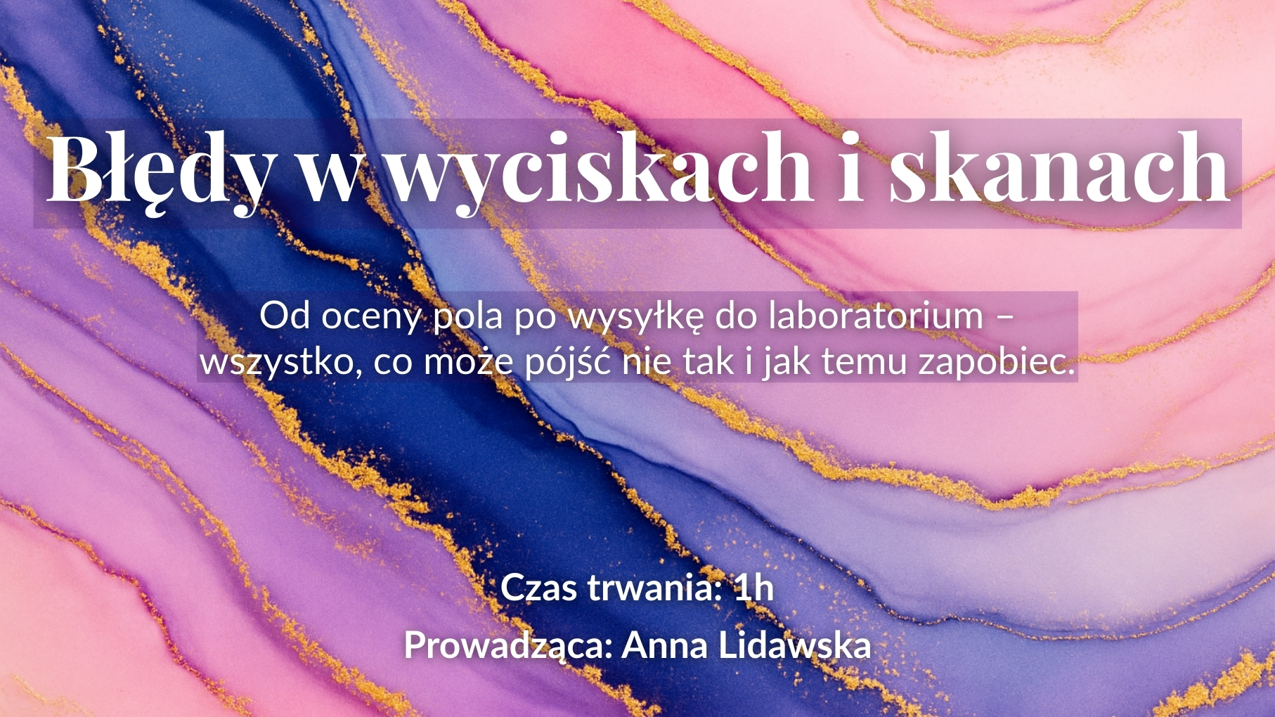 Błędy w wyciskach i skanach