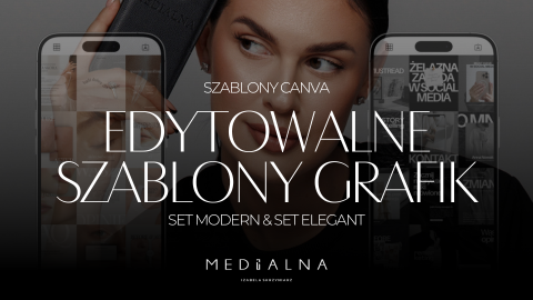 EDYTOWALNE SZABLONY GRAFIK: set MODERN & set ELEGANT