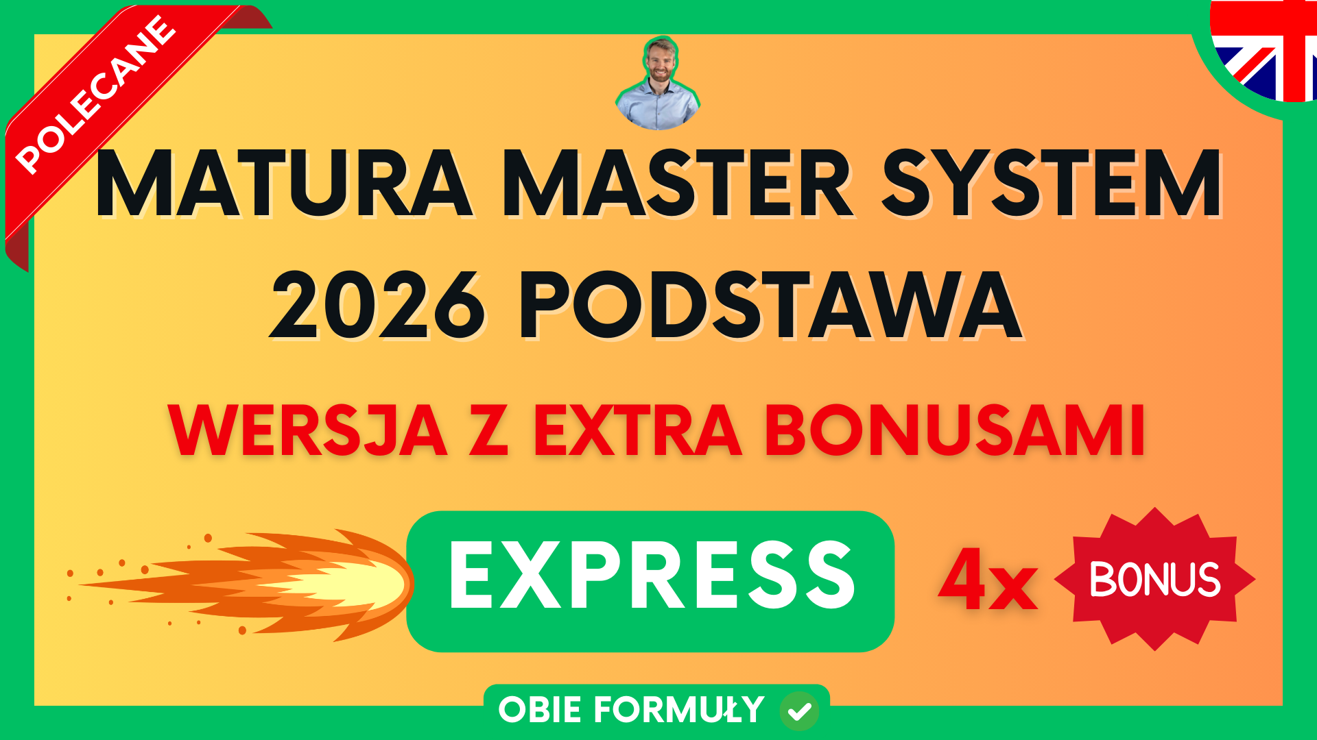 Matura Master System 2026 Podstawa EXPRESS - pakiet webinarowy z extra bonusami