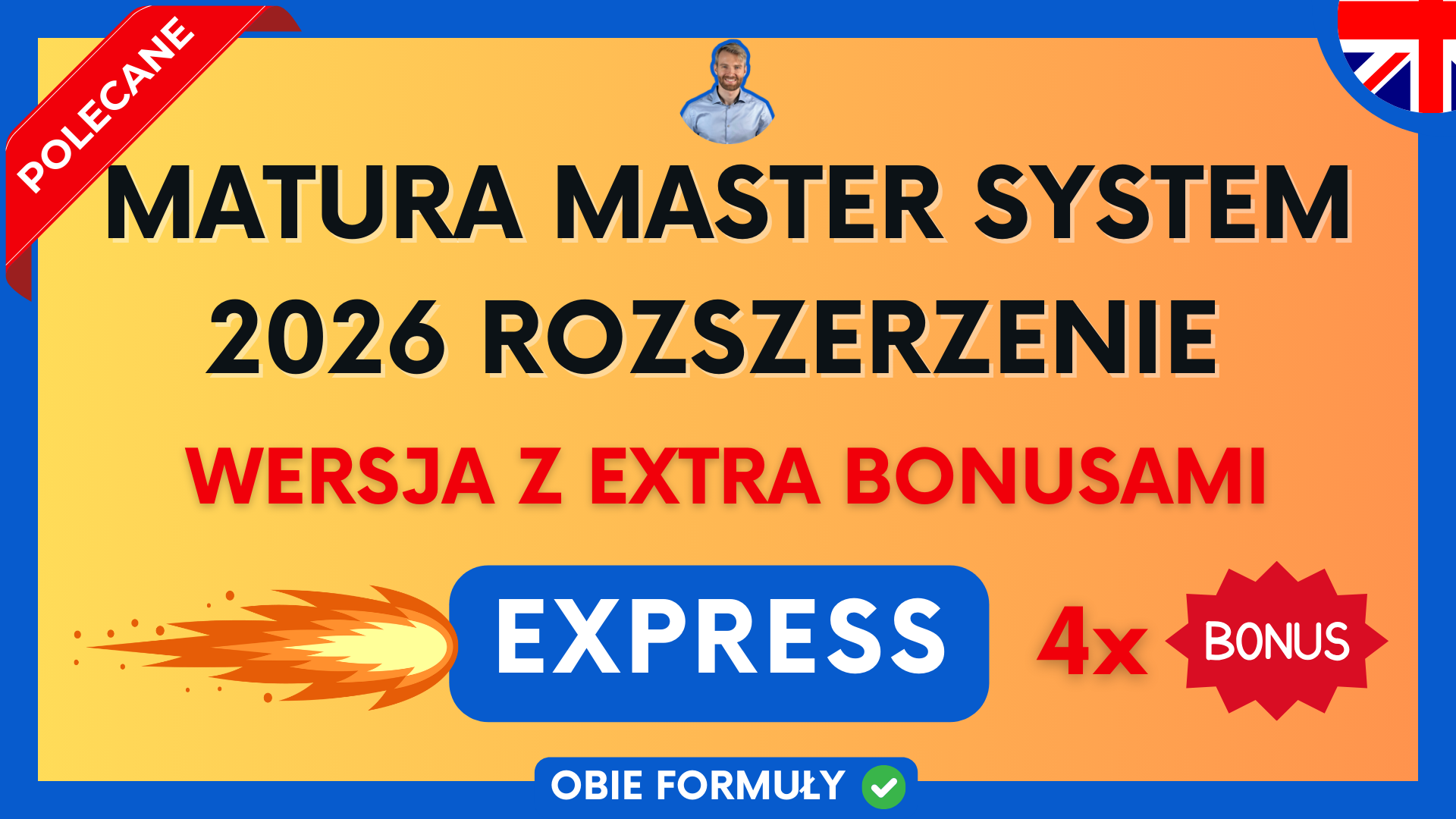 Matura Master System 2026 Rozszerzenie EXPRESS - pakiet webinarowy z extra bonusami