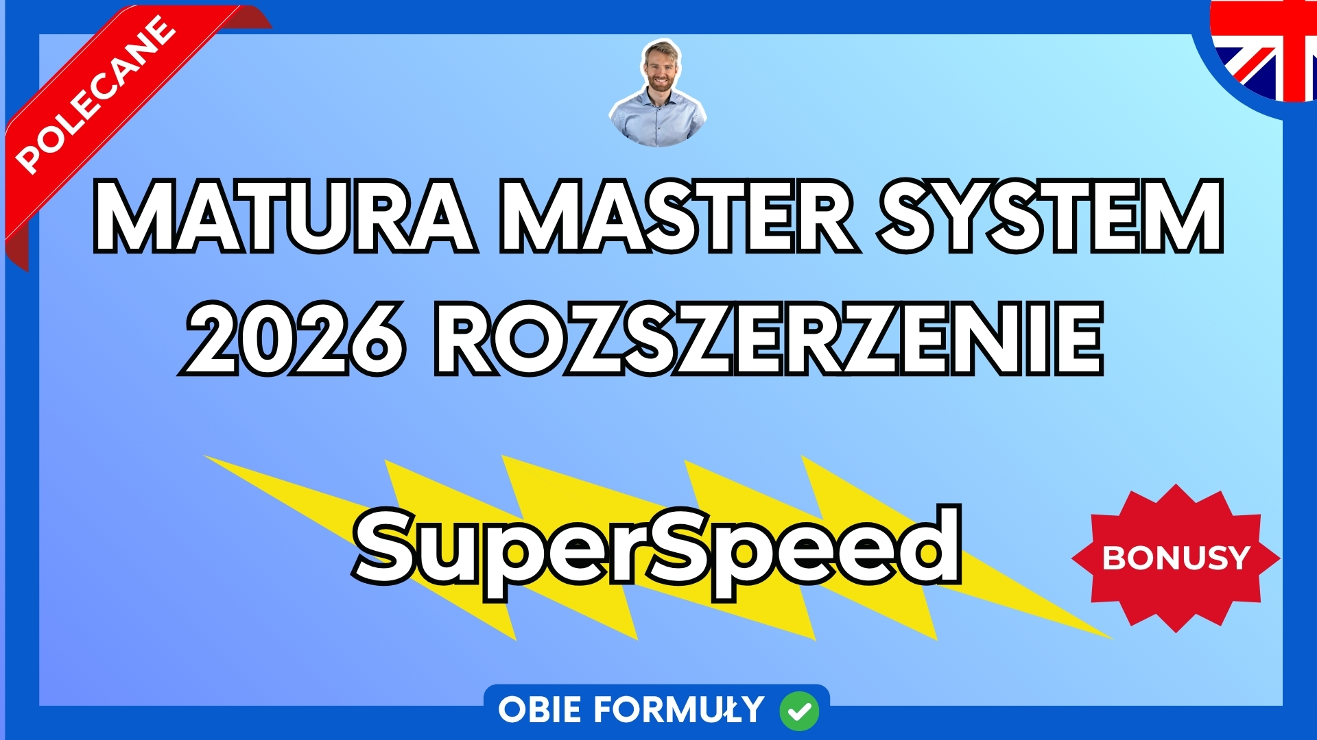 Matura Master System 2026 Rozszerzenie SuperSpeed + BONUSY