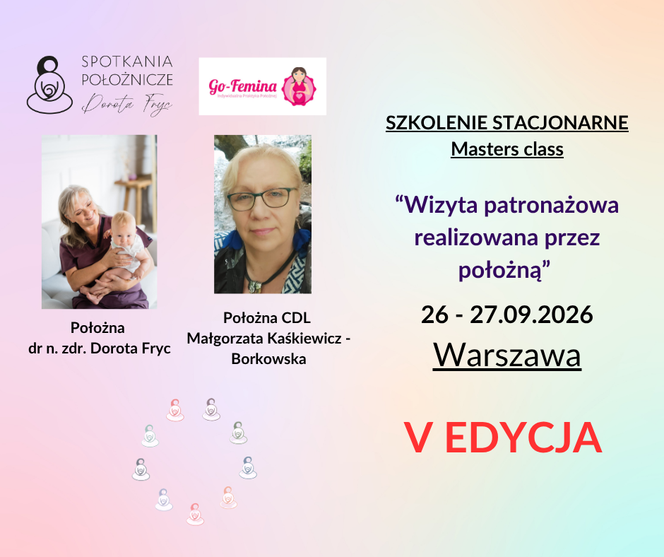 Wizyta patronażowa realizowana przez położną - szkolenie stacjonarne - Warszawa