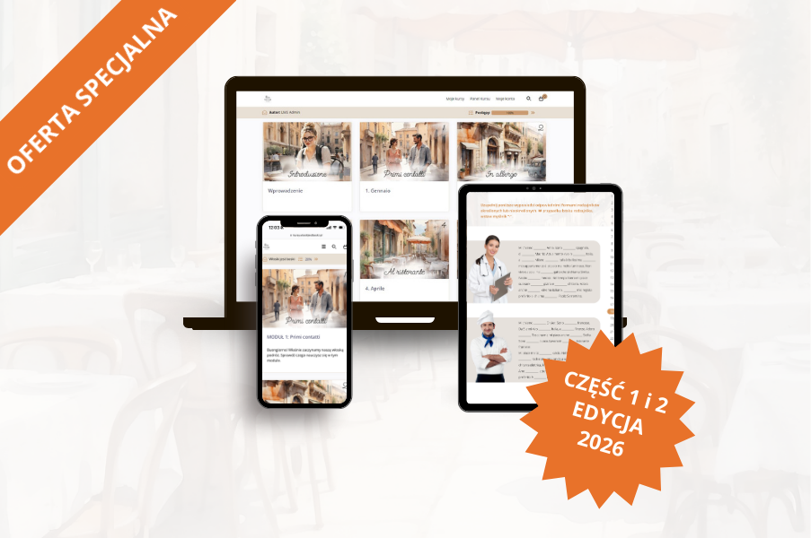 365 dni z włoskim - pakiet: cz.1&2 | edycja 2026