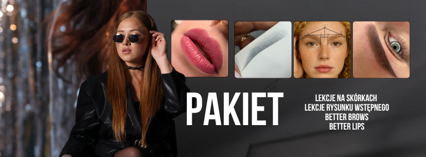 PAKIET : LEKCJE NA SKÓRKACH, LEKCJE RYSUNKU WSTĘPNEGO, BETTER BROWS & BETTER LIPS