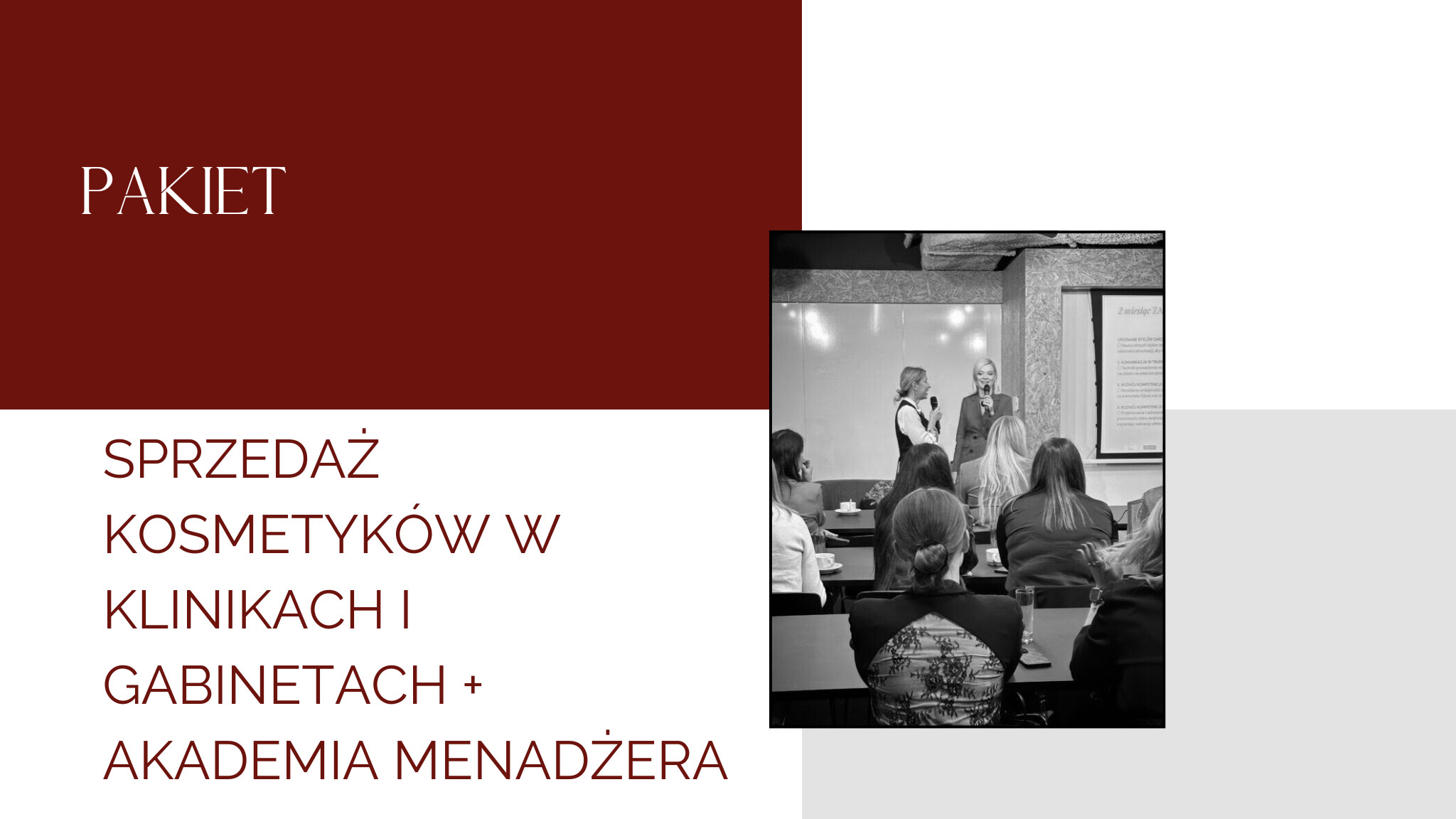 Pakiet: Sprzedaż kosmetyków w klinikach i gabinetach + Akademia Menadżera