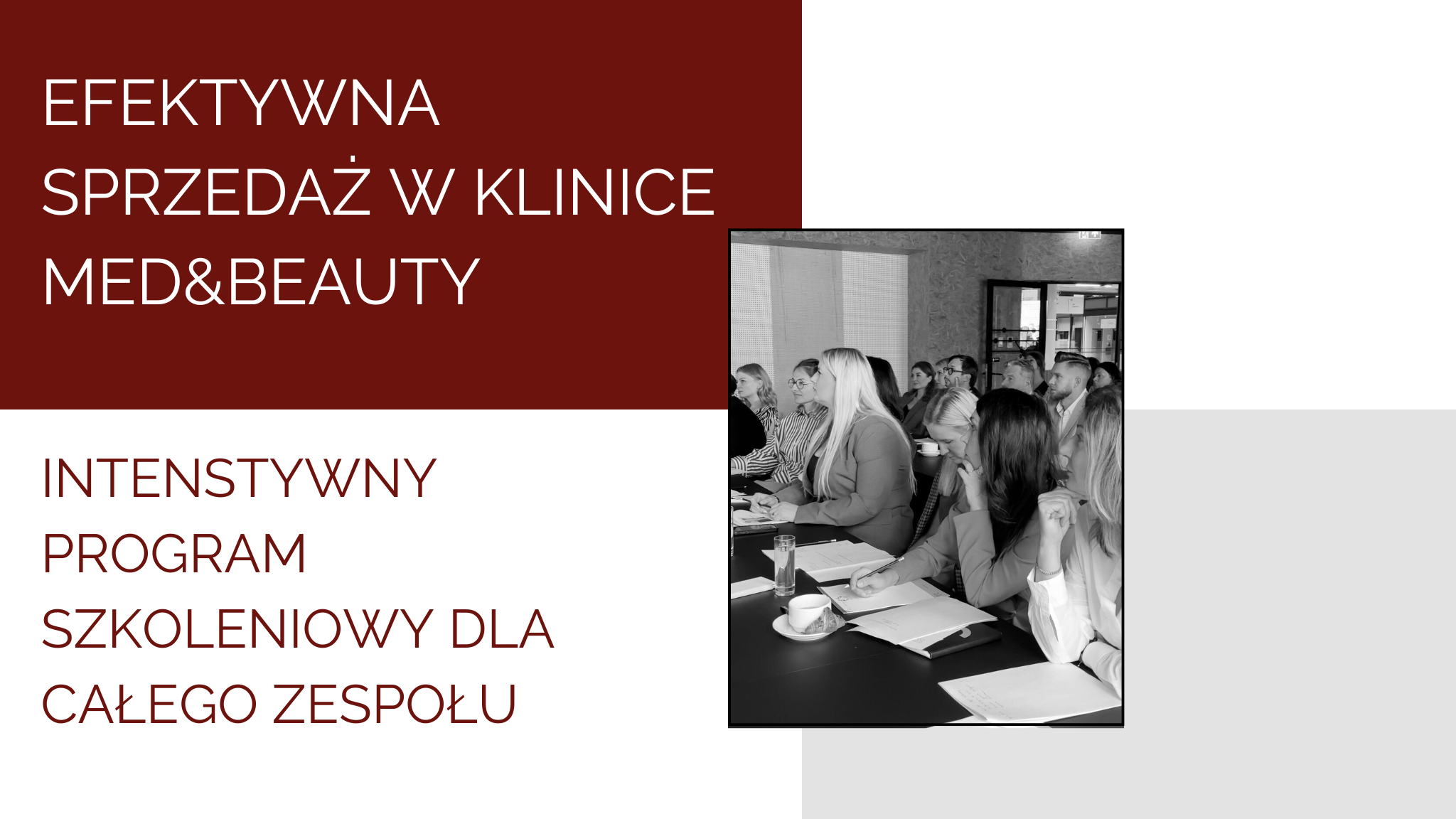 Efektywna Sprzedaż w Klinice Med&Beauty intenstywny program szkoleniowy dla całego zespołu