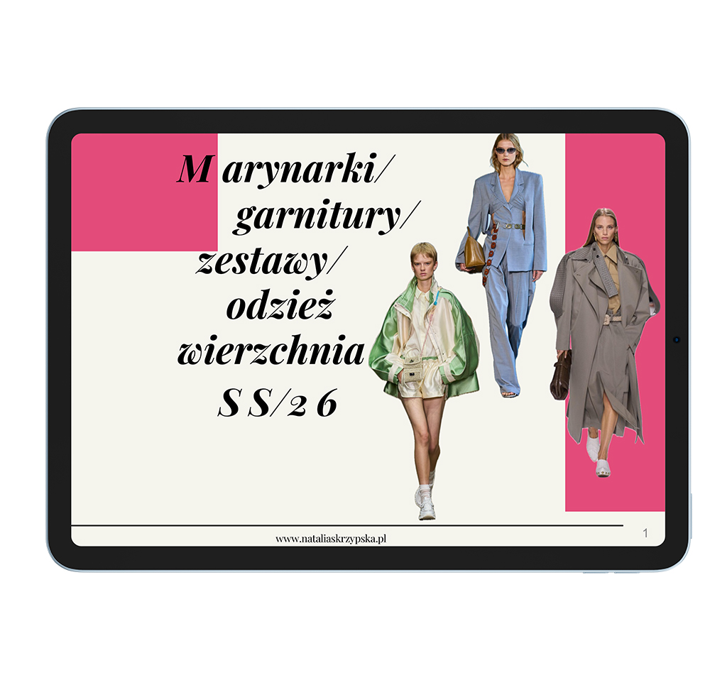 Trendbook MARYNARKI, GARNITURY, ZESTAWY, OKRYCIA WIERZCHNIE SS26