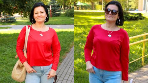 Wykrój PDF + Instrukcja szycia video bluzki SANDRINE