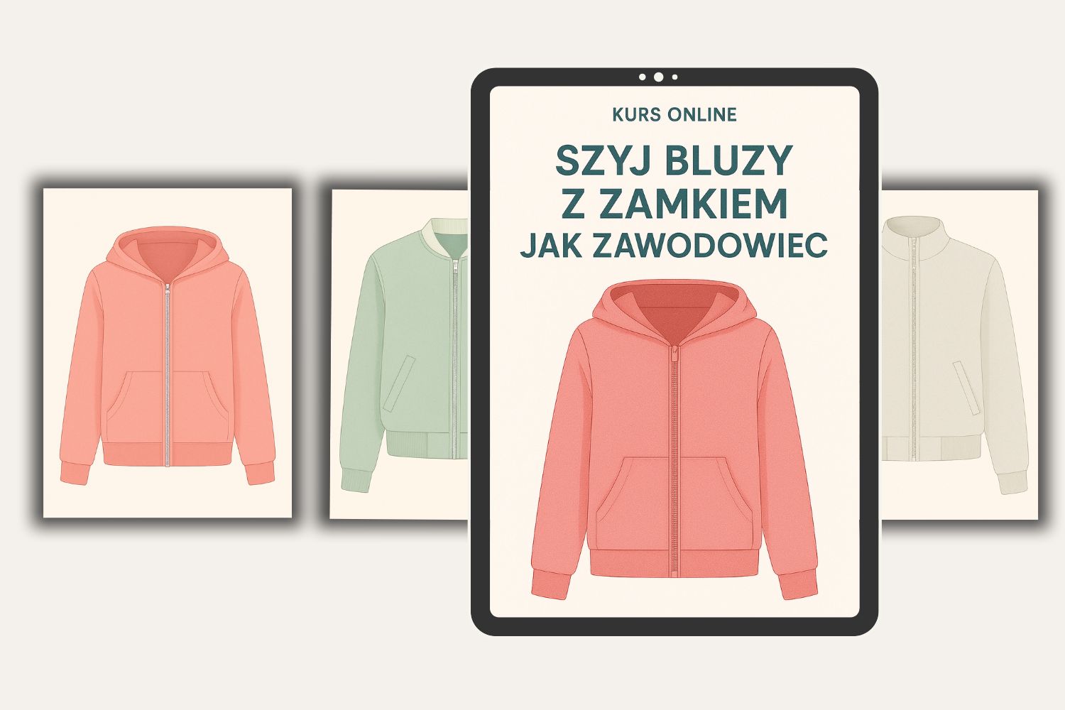 Szyj Bluzy z Zamkiem jak Zawodowiec