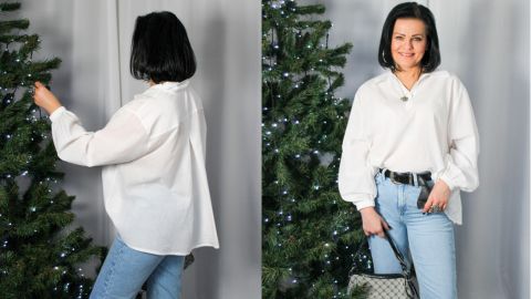 Wykrój PDF + Instrukcja szycia video koszuli EMILY