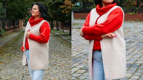 Wykrój PDF + Instrukcja szycia video kamizelki HONKA