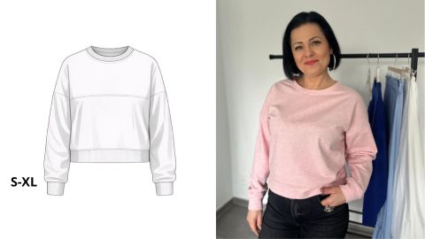 Wykrój PDF + Instrukcja video szycia Bluzy MATYLDA