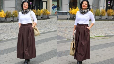 Wykrój PDF + Instrukcja szycia video spódnicy MARA