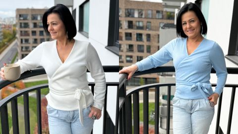 Wykrój PDF + Instrukcja szycia video sweterka ZAFIRA