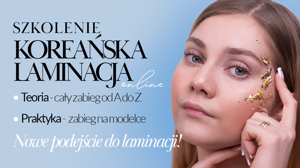 Koreańska laminacja rzęs produktami My Lamination - Szkolenie Online
