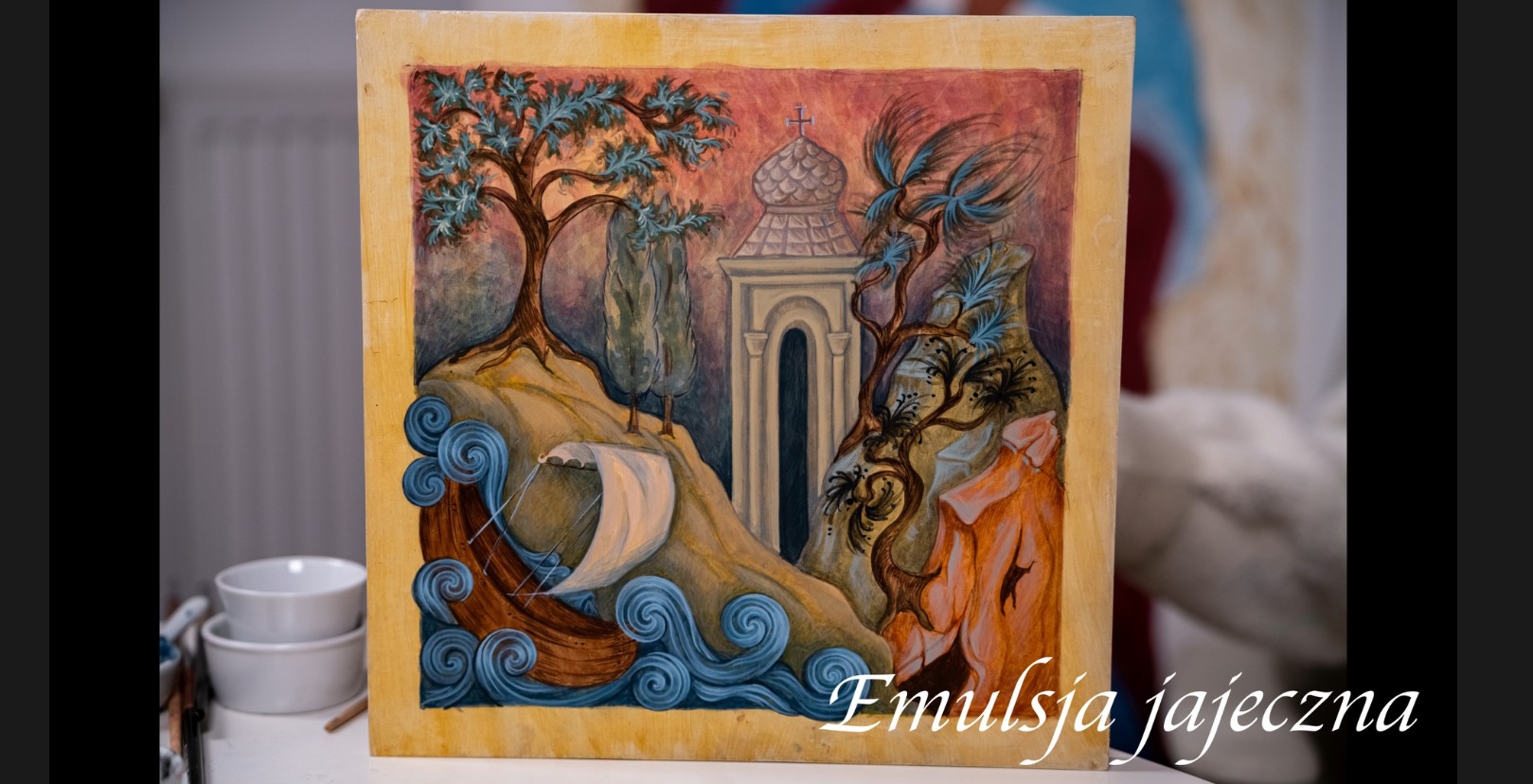 Emulsja jajeczna + genialna Ściąga z technologii dla ikonografów