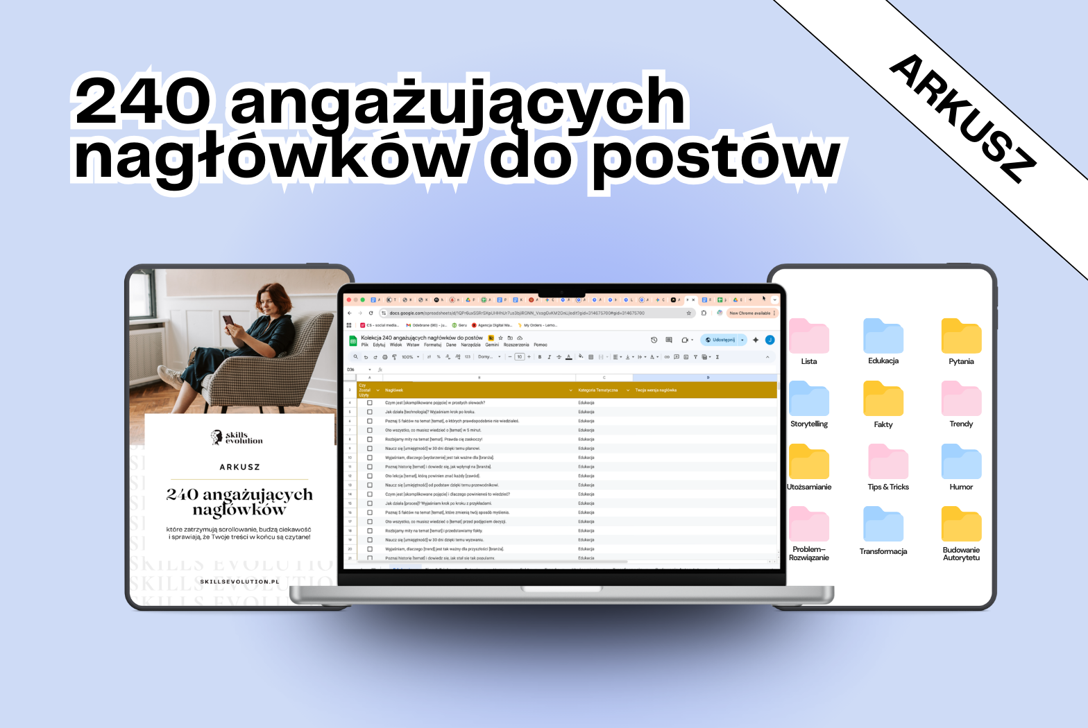 240 angażujących nagłówków do postów