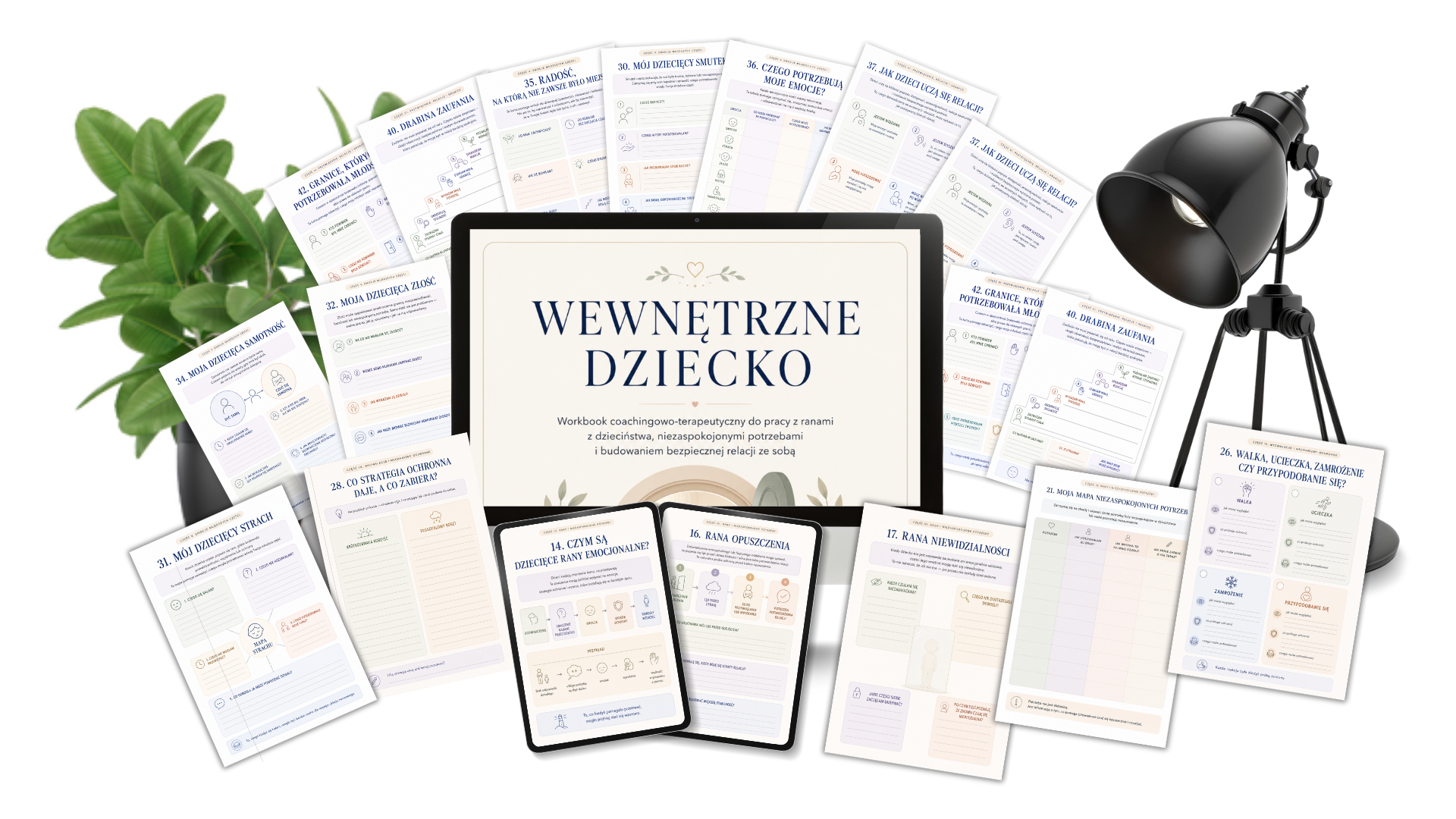 WEWNĘTRZNE DZIECKO.  Workbook coachingowo-terapeutyczny do pracy z ranami z dzieciństwa, niezaspokojonymi potrzebami i budowaniem bezpiecznej relacji ze sobą