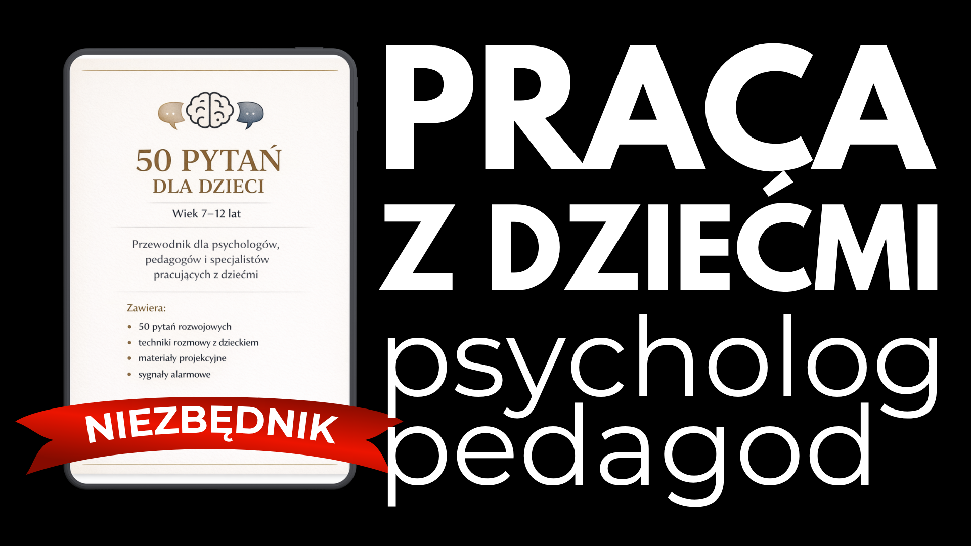 50 pytań dla dzieci. Przewodnik dla psychologów, pedagogów i specjalistów pracującymi z dziećmi.