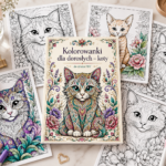 Koty – kolorowanki dla dorosłych PDF