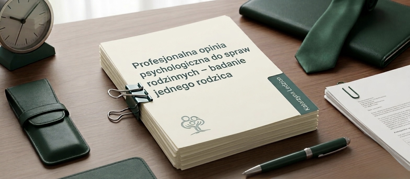 Profesjonalne Opinia psychologiczna do spraw rodzinnych  – badanie jednego rodzica