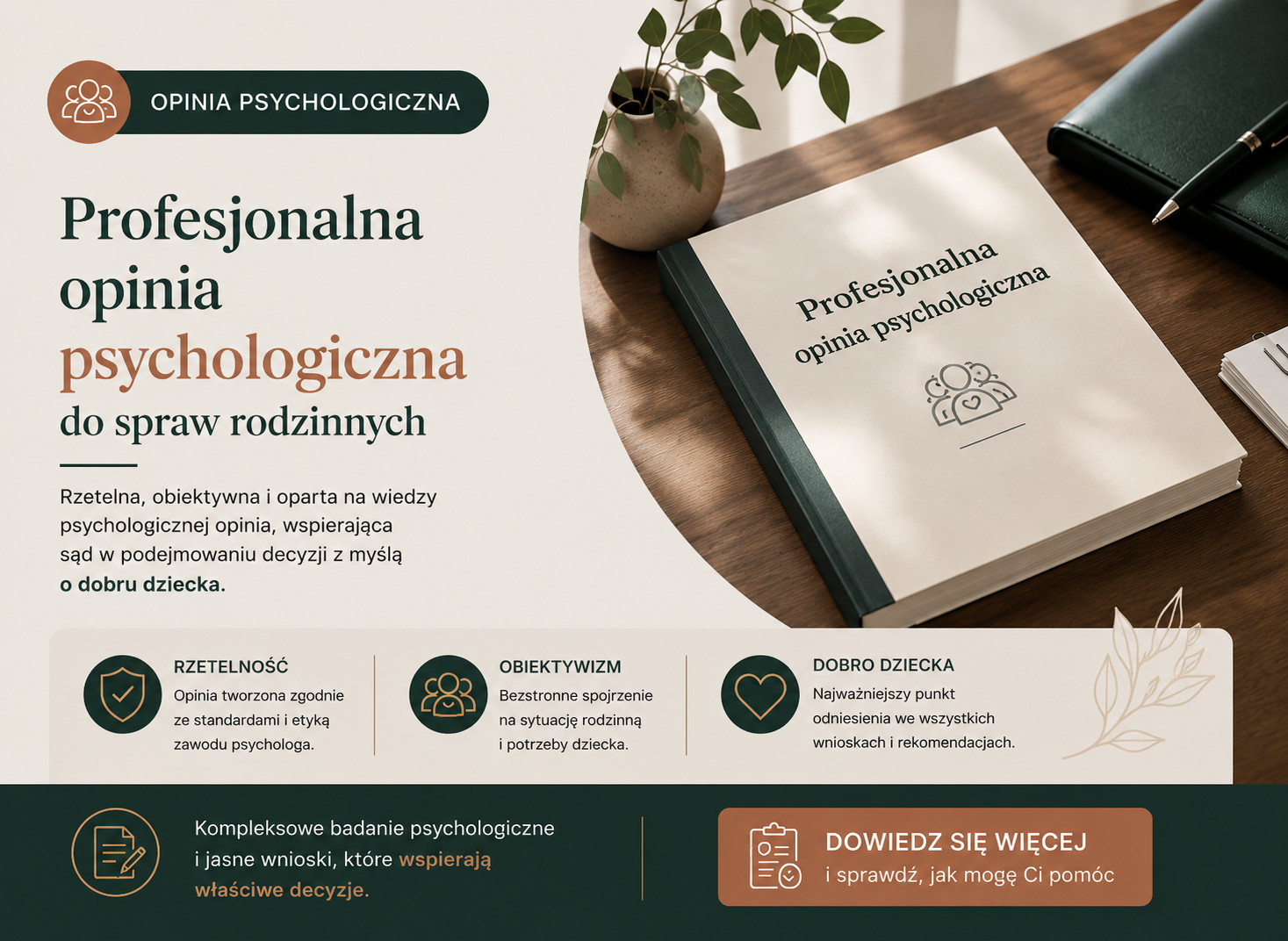 Profesjonalna Opinia psychologiczna do spraw rodzinnych – rodzic i dziecko