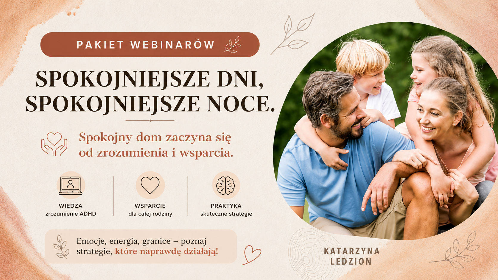 🎁 Pakiet webinarów „Spokojniejsze Dni, Spokojniejsze Noce.”