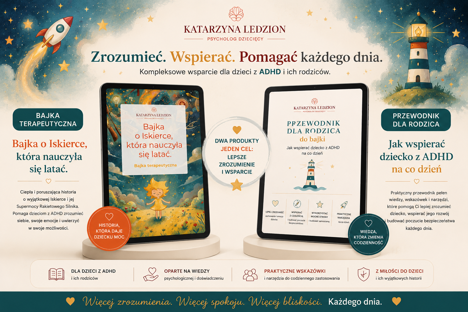 Bajka terapeutyczna „Iskierka, która nauczyła się latać” + przewodnik dla rodziców