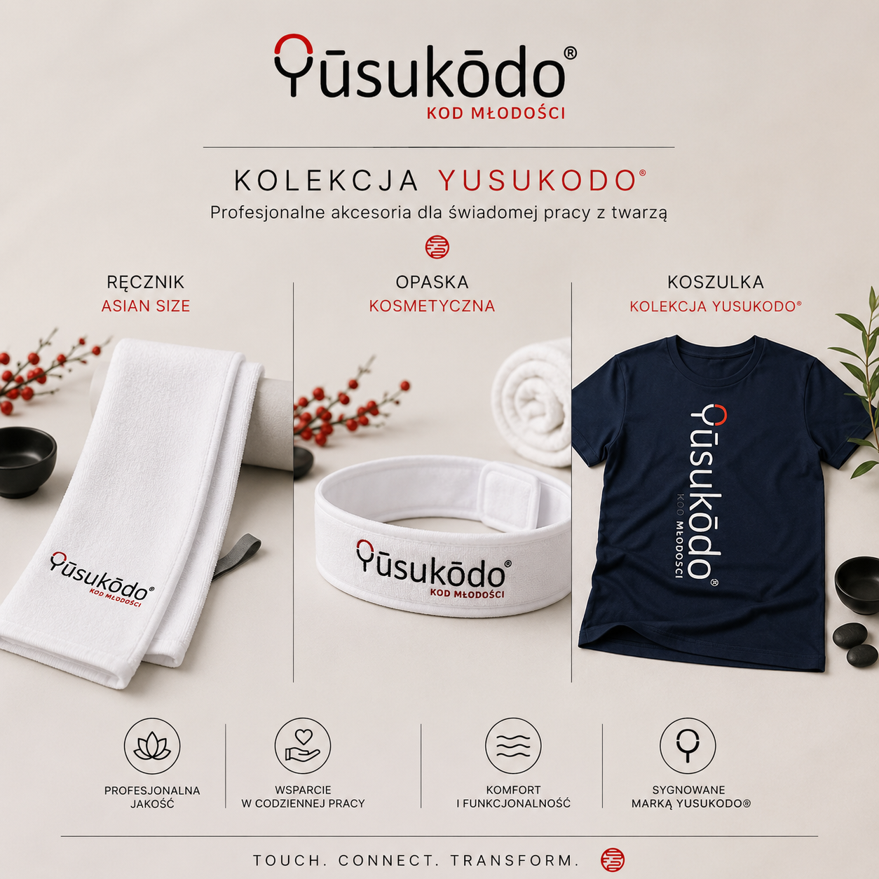 ZESTAW: 👕 Koszulka 🎀 Opaska 🧖‍♀️ Ręcznik Yūsukōdo®