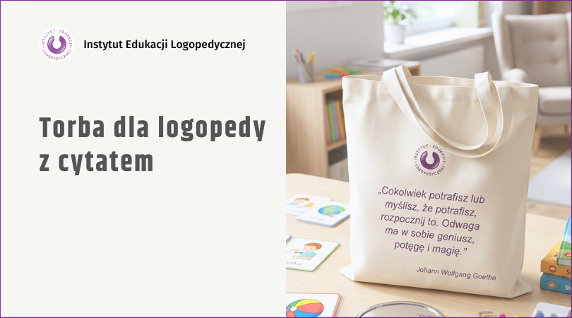 Torba dla logopedy z cytatem